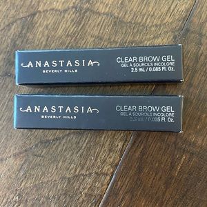 New in Box Anastasia Clear Brow Gel LOT of 2 Minis